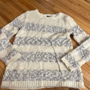 Topshop cream and silver sequin sweater